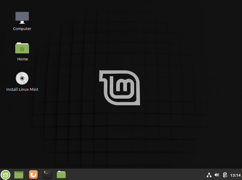 Giao dien linux mint