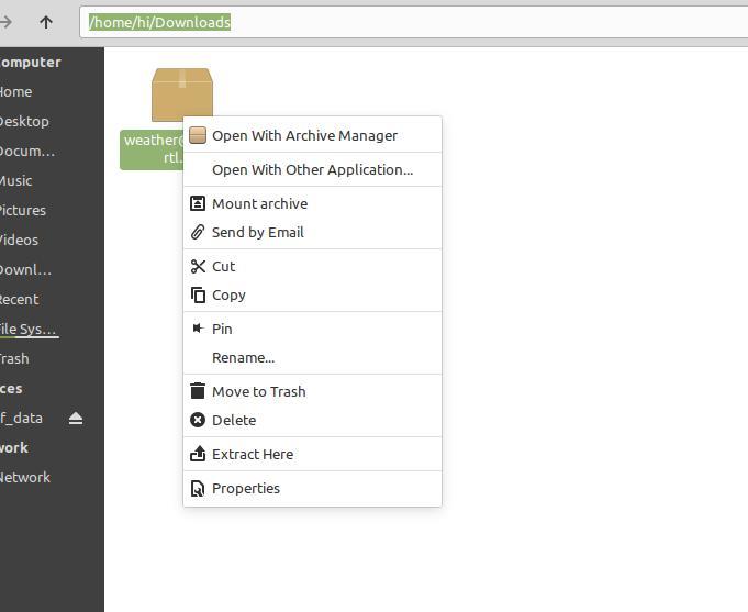 giai nen applet linux mint - cai dat applet